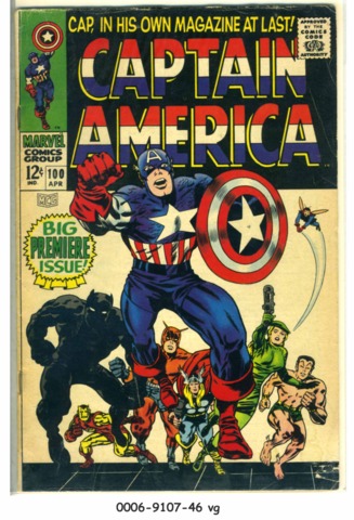 Captain America #100 © April 1968 Marvel Comics